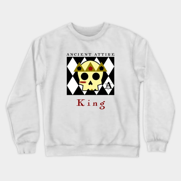 King Skull Logo Tee Crewneck Sweatshirt by ancientattire